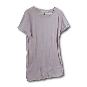 Forever 21 Lilac / Lavender Shift T-Shirt Shift Dress Size: L